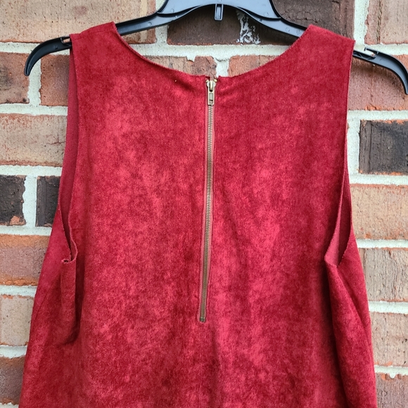 Altar'd State Red Faux Suede Dress - Picture 7 of 9